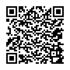 QR-код для номера телефона +12074982837