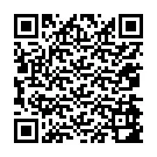 QR Code สำหรับหมายเลขโทรศัพท์ +12074982842