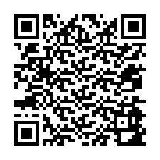 QR-код для номера телефона +12074982843