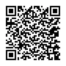 QR код за телефонен номер +12075749057