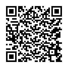 QR Code สำหรับหมายเลขโทรศัพท์ +12078658128