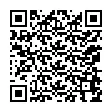 Kode QR untuk nomor Telepon +12078674064