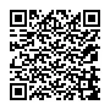 Kode QR untuk nomor Telepon +12078687001