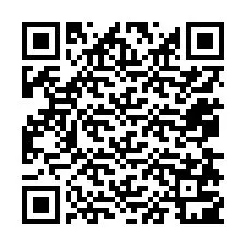 QR Code สำหรับหมายเลขโทรศัพท์ +12078701127