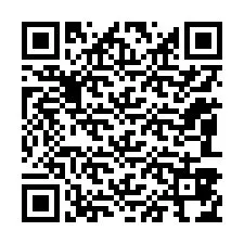 Código QR para número de teléfono +12083874805