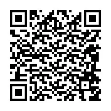 Código QR para número de teléfono +12084756752