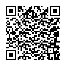 Código QR para número de teléfono +12086169348