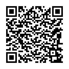 QR-koodi puhelinnumerolle +12086243451