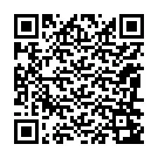 Código QR para número de teléfono +12086243655