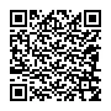 Código QR para número de teléfono +12086354628