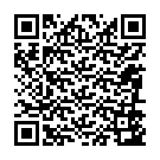 Codice QR per il numero di telefono +12086543847