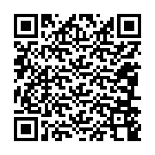 QR-code voor telefoonnummer +12086548333