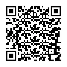 Código QR para número de telefone +12086618334