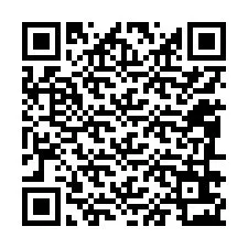 QR-koodi puhelinnumerolle +12086623453