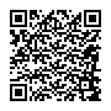 QR-koodi puhelinnumerolle +12086687657