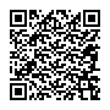 Código QR para número de teléfono +12087268583