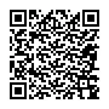 QR-koodi puhelinnumerolle +12087344667