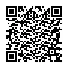 Código QR para número de teléfono +12087344670