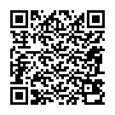 QR код за телефонен номер +12087430457