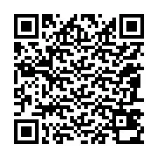 Código QR para número de teléfono +12087430458