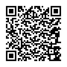 Código QR para número de teléfono +12087542803