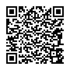 Código QR para número de teléfono +12087542806