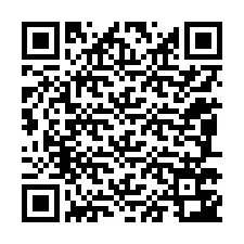 Código QR para número de teléfono +12087743624