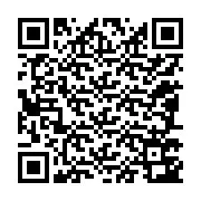 Código QR para número de teléfono +12087743628