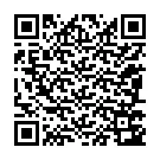 QR код за телефонен номер +12087743634