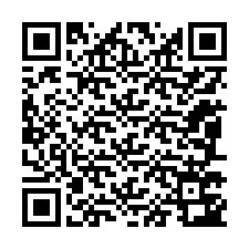 Código QR para número de telefone +12087743635