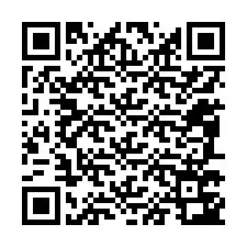 QR-код для номера телефона +12087743643