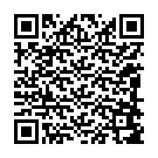 Código QR para número de teléfono +12088687314