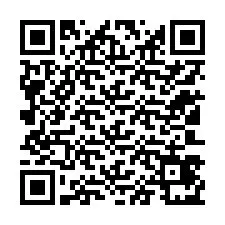 Código QR para número de telefone +12103471446