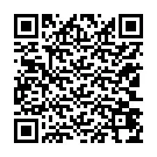 QR-код для номера телефона +12103474322