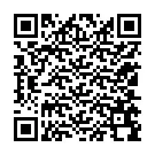 Código QR para número de teléfono +12105698596