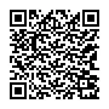 QR-code voor telefoonnummer +12143021314