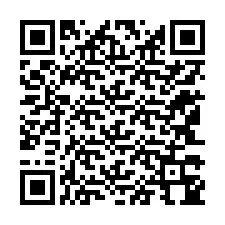 Código QR para número de teléfono +12143344072