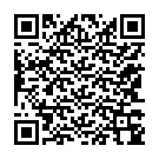 QR-koodi puhelinnumerolle +12143344076