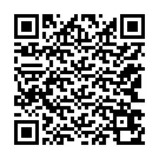 QR Code สำหรับหมายเลขโทรศัพท์ +12143670636