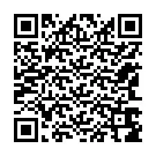 QR-koodi puhelinnumerolle +12143686847