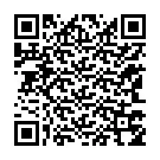 Código QR para número de teléfono +12143754012