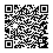 QR Code สำหรับหมายเลขโทรศัพท์ +12143883962