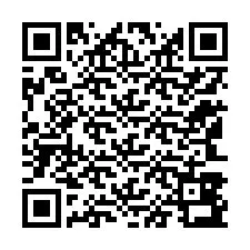 Código QR para número de teléfono +12143893846