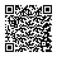 QR Code สำหรับหมายเลขโทรศัพท์ +12144076178