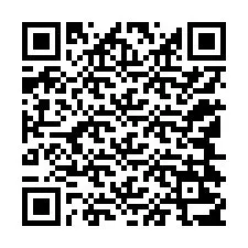 Código QR para número de teléfono +12144217438