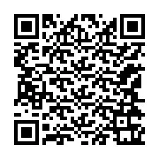 QR-koodi puhelinnumerolle +12144361875