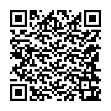 QR Code สำหรับหมายเลขโทรศัพท์ +12144363476