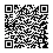 Código QR para número de teléfono +12144686458