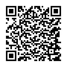 QR-koodi puhelinnumerolle +12144707186