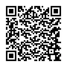 Código QR para número de teléfono +12144744192